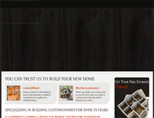 Tablet Screenshot of ljcustomhomebuilders.com